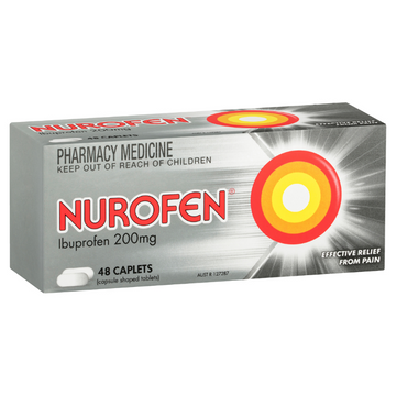 Nurofen Ibuprofen 200mg 48 Caplets