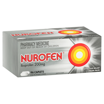 Nurofen Ibuprofen 200mg 96 Caplets