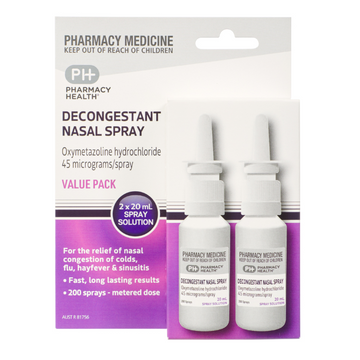 PHARMACY HEALTH Decongestant Nasal Spray Value Pack