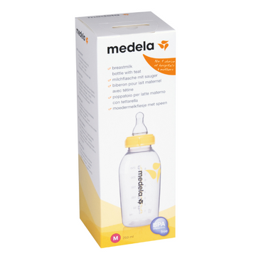 Medela Breastmilk Bottle 250ml with Medium Flow Teat 1 Each