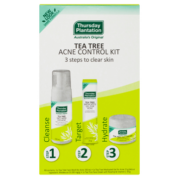 Thursday Plantation Tea Tree Clear Skin & Acne Control Kit 3 Pack