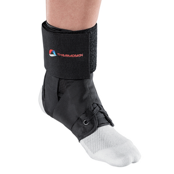 Thermoskin Sport Ankle Brace Medium Black 1 Each