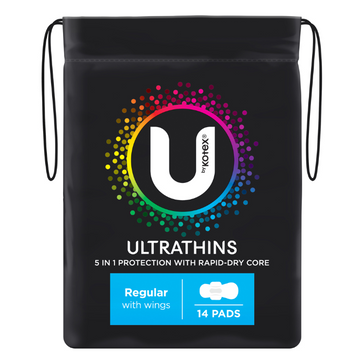 U By Kotex Regular Ultrathin Pads 14 Pack