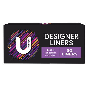 U By Kotex Designer Liners Light 30 Pack