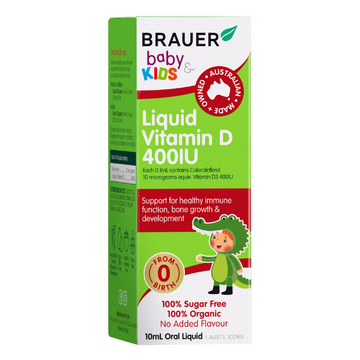 Brauer Baby & Kids Liquid Vitamin D 400IU 10mL