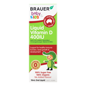 Brauer Baby & Kids Liquid Vitamin D 400IU 10mL