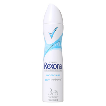 Rexona Antiperspirant Aerosol Deodorant Cotton Dry 250mL