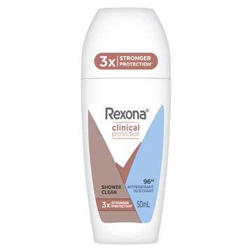 Rexona Clinical Protection 96H Antiperspirant Deodorant Shower Clean 50mL