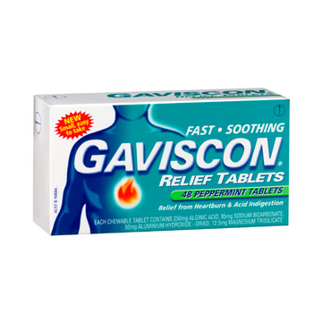 Gaviscon Chewable Tablets Peppermint 48 Tablets