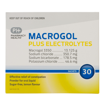 PHARMACY HEALTH Macrogol Lemon 30 Sachets