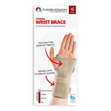 Thermoskin Thermal Wrist Brace Right Medium Beige 1 Each