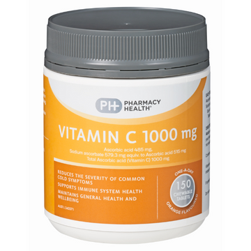 PHARMACY HEALTH Vitamin C 1000mg 150 Chewable Tablets