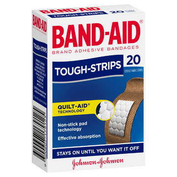 BAND-AID Tough-Strips Bandages 20 Strips