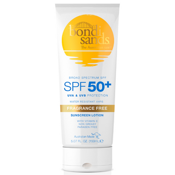 Bondi Sands Sunscreen Lotion Fragrance Free SPF 50+ 150mL