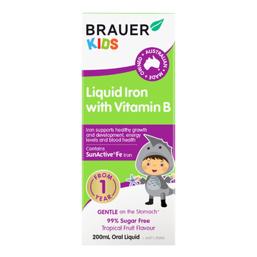 Brauer Kids Liquid Iron with Vitamin B 200mL