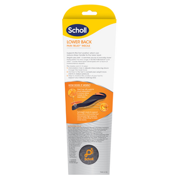 Scholl In Balance Pain Relief Lower Back Orthotic Insole Medium 7 - 8.5 1 Pair