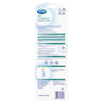 Scholl Air Cushion Everyday Insoles 1 Pair