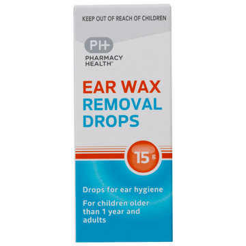 PHARMACY HEALTH Ear Wax Removal Drops Docusate Sodium 15g