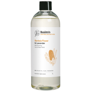 Bosisto's Banksia Flower & Lavender Hand Wash Refill 1 L