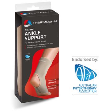 Thermoskin Thermal Ankle Support Large Beige 1 Each