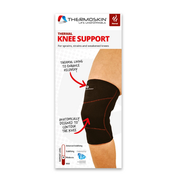 Thermoskin Thermal Knee Support Extra Large Black 1 Each