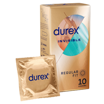 Durex Invisible Regular Fit Condoms 10 Pack