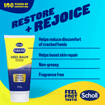 Scholl Eulactol Heel Balm Gold 200g