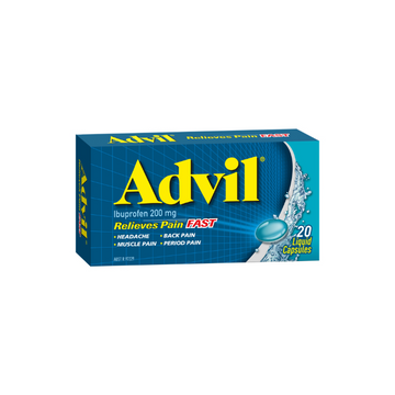 Advil Liquid Capsules 20 Capsules