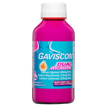 Gaviscon Dual Action Liquid Mixed Berry 300mL