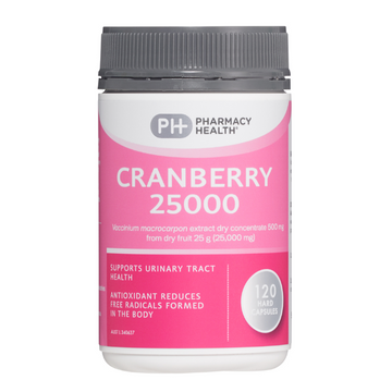 PHARMACY HEALTH Cranberry 25000mg 120 Capsules