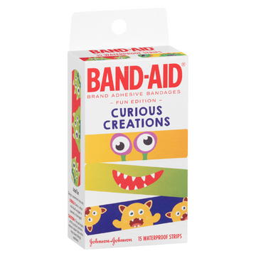 BAND-AID Curious Creations Waterproof Strips 15 Pack