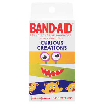 BAND-AID Curious Creations Waterproof Strips 15 Pack