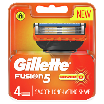 Gillette Fusion Power Razor Blades Refills 4 Pack