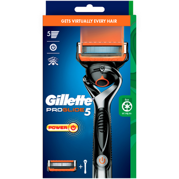 Gillette ProGlide5 Power Flexball Razor 1 Handle + 1 Cartridge 2 Piece Set