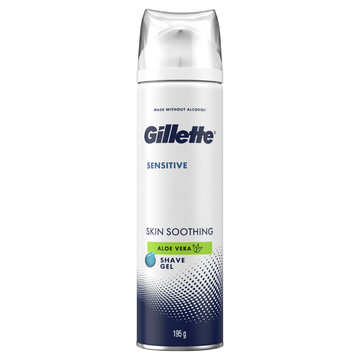 Gillette Sensitive Aloe Vera Shave Gel 195g