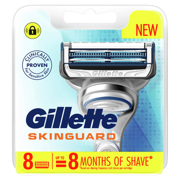 Gillette SkinGuard Blade Cartridge Refills 8 Pack