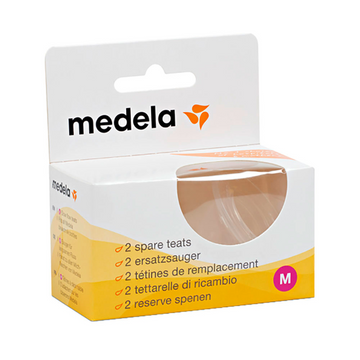 Medela Spare Teats - Medium Flow 2 Pack