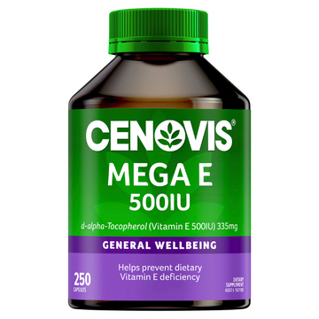 Cenovis Mega Vitamin E 500IU 250 Capsules