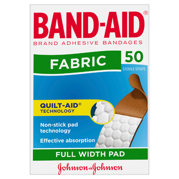 BAND-AID Fabric Bandages 50 Strips