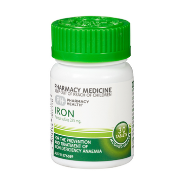 PHARMACY HEALTH Iron 30 Tablets