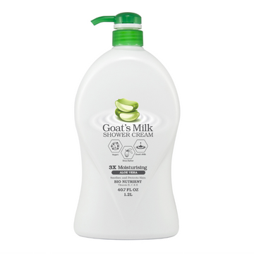 LOVERCARE Goat's Milk Shower Cream Aloe Vera 1.2 L