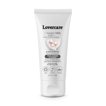 LOVERCARE Goat's Milk 2-in-1 Hand Cream & Body Lotion Pearl Powder 60mL