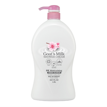 LOVERCARE Goat's Milk Shower Cream Cherry Blossom 1.2 L