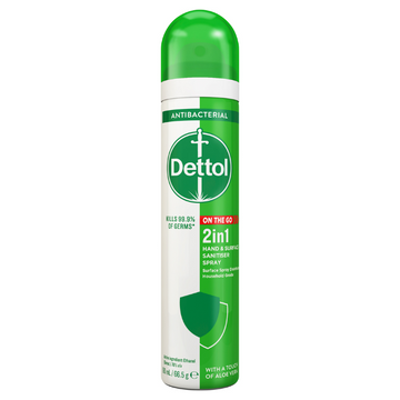 Dettol 2in1 On The Go Hand & Surface Sanitiser Spray 90mL