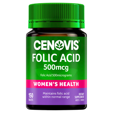 Cenovis Folic Acid 500mcg 150 Tablets