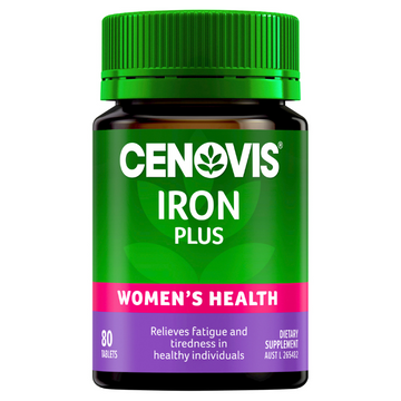 Cenovis Iron Plus for Women's Health + Energy 80 Tablets