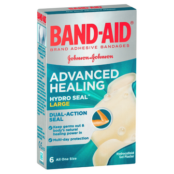 BAND-AID Advanced Healing Hydro Seal Large Gel 6 Strips