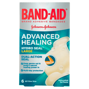 BAND-AID Advanced Healing Hydro Seal Large Gel 6 Strips