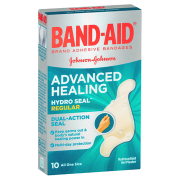 BAND-AID Advanced Healing Hydro Seal Regular Gel 10 Strips