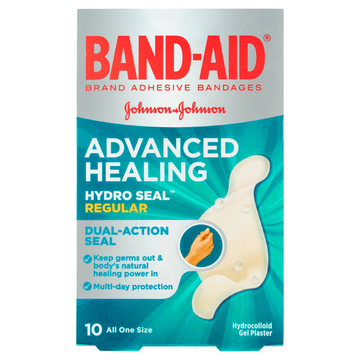 BAND-AID Advanced Healing Hydro Seal Regular Gel 10 Strips